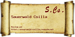 Sauerwald Csilla névjegykártya